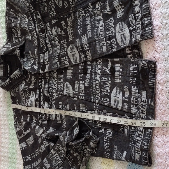 Homme + Femme Size Small Jean Button Front Jacket - Picture 6 of 16